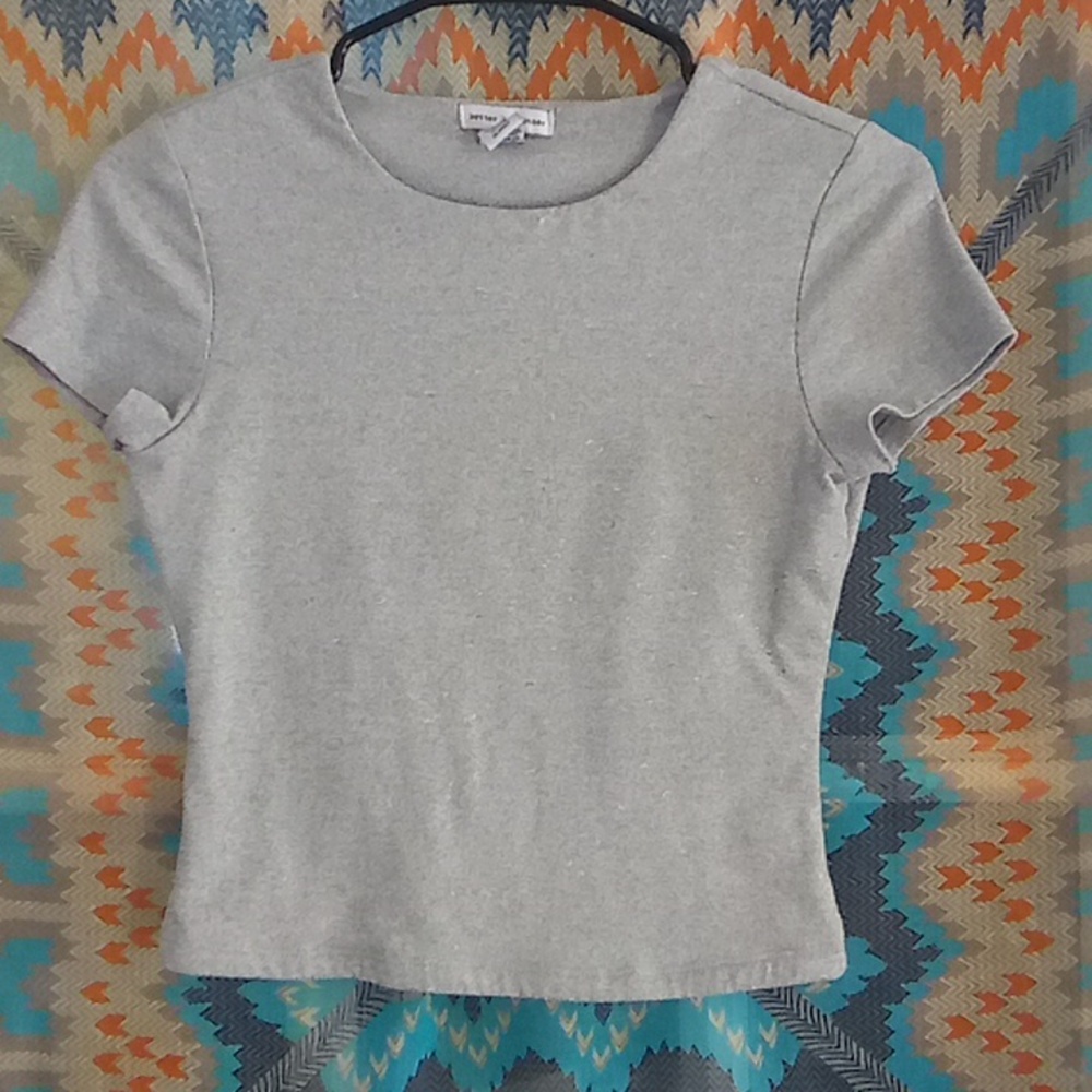 Stylish Light Gray Crop Top